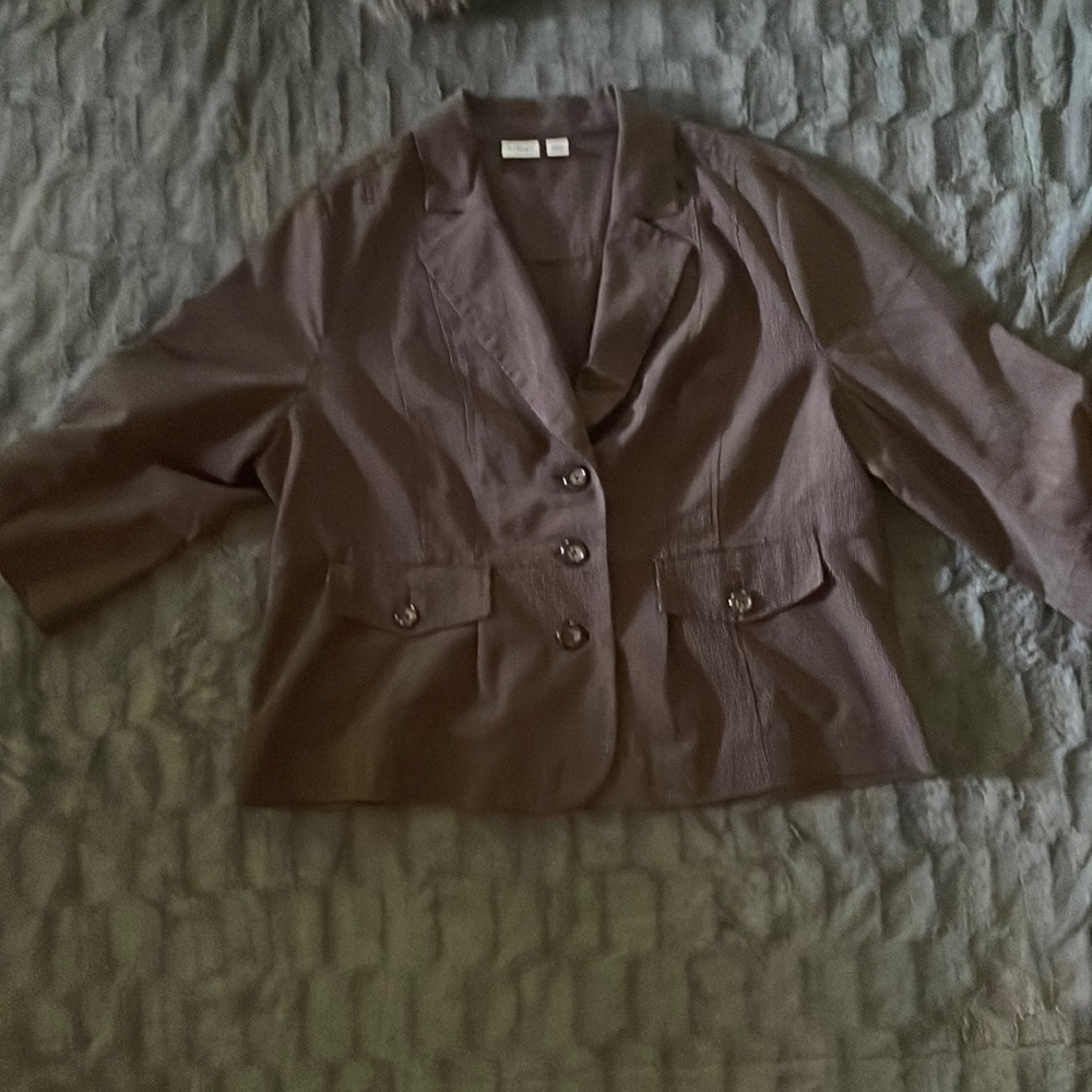 Brown blazer-rarely worn-good condition-size 18/20 W